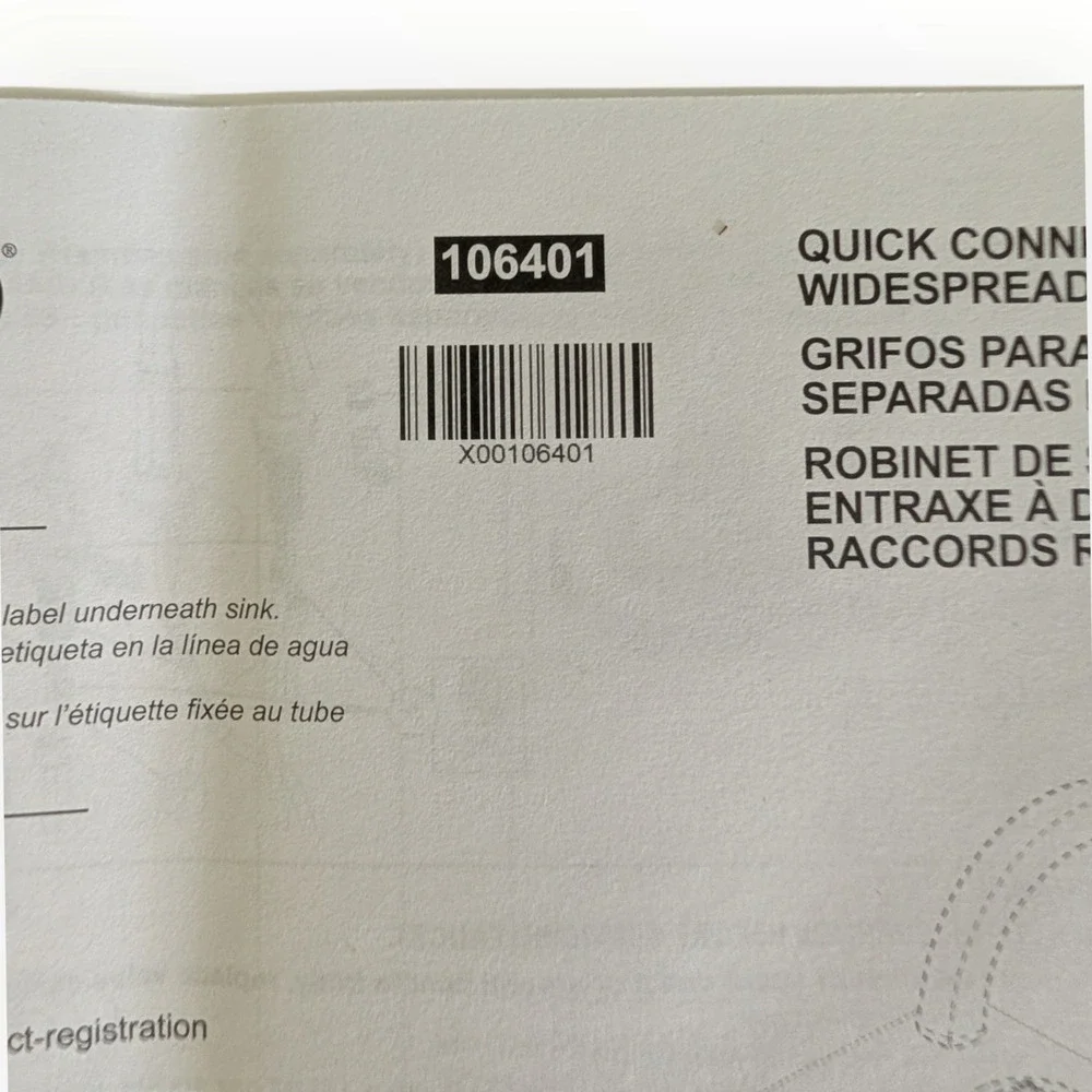Brizo Odin 1.5 GPM Widespread Bathroom Faucet Less Handles Brushed Nickel As Is